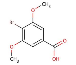 4-Bromo-3,5-dimethoxybenzoic acid (CAS 56518-42-4) - chemical structure image