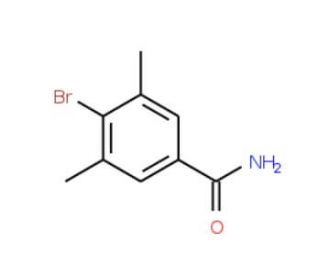 4-Bromo-3,5-dimethyl-benzamide (CAS 864825-81-0) - chemical structure image