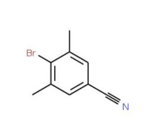 4-Bromo-3,5-dimethyl-benzonitrile (CAS 75344-77-3) - chemical structure image