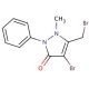 4-Bromo-3-(bromomethyl)-2-methyl-1-phenylpyrazolin-5-one - chemical structure image