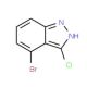 4-Bromo-3-chloro-1H-indazole (CAS 1000343-46-3) - chemical structure image