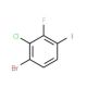 4-Bromo-3-chloro-2-fluoroiodobenzene - chemical structure image