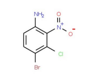 4-Bromo-3-chloro-2-nitroaniline (CAS 1000573-99-8) - chemical structure image