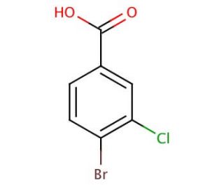 4-Bromo-3-chlorobenzoic acid (CAS 25118-59-6) - chemical structure image