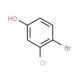 4-Bromo-3-chlorophenol (CAS 13631-21-5) - chemical structure image