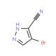 4-Bromo-3-cyano-1H-pyrazole (CAS 288246-16-2) - chemical structure image