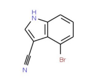 4-Bromo-3-cyanoindole (CAS 903131-13-5) - chemical structure image