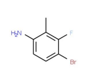 4-Bromo-3-fluoro-2-methylaniline - chemical structure image