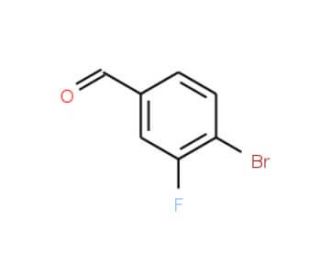 4-Bromo-3-fluorobenzaldehyde (CAS 133059-43-5) - chemical structure image