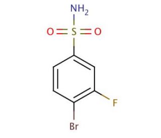 4-Bromo-3-fluorobenzenesulfonamide (CAS 263349-73-1) - chemical structure image