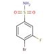 4-Bromo-3-fluorobenzenesulfonamide (CAS 263349-73-1) - chemical structure image