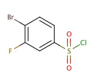 4-Bromo-3-fluorobenzenesulfonyl chloride (CAS 351003-51-5) - chemical structure image