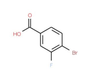 4-Bromo-3-fluorobenzoic acid (CAS 153556-42-4) - chemical structure image
