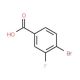 4-Bromo-3-fluorobenzoic acid (CAS 153556-42-4) - chemical structure image