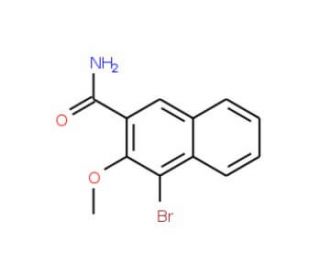 4-bromo-3-methoxy-2-naphthamide - chemical structure image