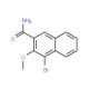 4-bromo-3-methoxy-2-naphthamide - chemical structure image