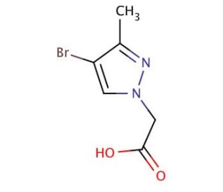 (4-Bromo-3-methyl-1H-pyrazol-1-yl)acetic acid - chemical structure image