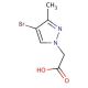 (4-Bromo-3-methyl-1H-pyrazol-1-yl)acetic acid - chemical structure image
