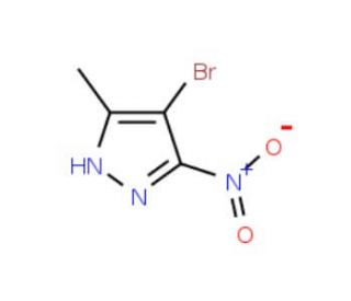 4-Bromo-3-methyl-5-nitro-1H-pyrazole (CAS 70951-96-1) - chemical structure image