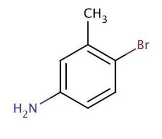 4-Bromo-3-methylaniline (CAS 6933-10-4) - chemical structure image