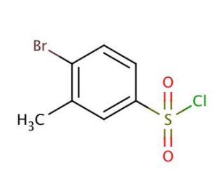 4-Bromo-3-methylbenzenesulfonyl chloride (CAS 72256-93-0) - chemical structure image