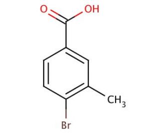 4-Bromo-3-methylbenzoic acid (CAS 7697-28-1) - chemical structure image