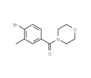((4-Bromo-3-methylphenyl)carbonyl)morpholine (CAS 149105-06-6) - chemical structure image
