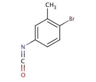 4-Bromo-3-methylphenyl isocyanate (CAS 1591-97-5) - chemical structure image