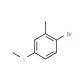 (4-Bromo-3-methylphenyl)(methyl)sulphane (CAS 90532-02-8) - chemical structure image
