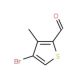 4-Bromo-3-methylthiophene-2-carbaldehyde (CAS 30153-47-0) - chemical structure image