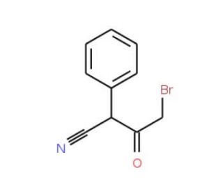 4-bromo-3-oxo-2-phenylbutanenitrile - chemical structure image