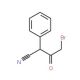4-bromo-3-oxo-2-phenylbutanenitrile - chemical structure image