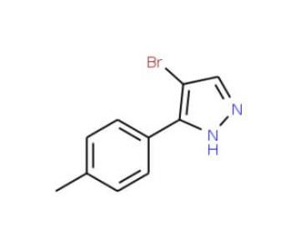 4-Bromo-3-p-tolyl-1(2)H-pyrazole (CAS 1116093-45-8) - chemical structure image