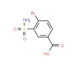 4-Bromo-3-sulfamoyl-benzoic acid (CAS 59815-19-9) - chemical structure image