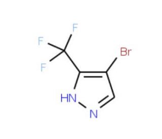 4-Bromo-3-trifluoromethyl-1H-pyrazole (CAS 19968-17-3) - chemical structure image