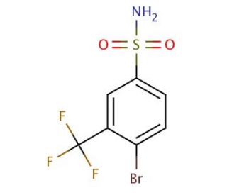 4-Bromo-3-(trifluoromethyl)benzenesulfonamide (CAS 351003-64-0) - chemical structure image
