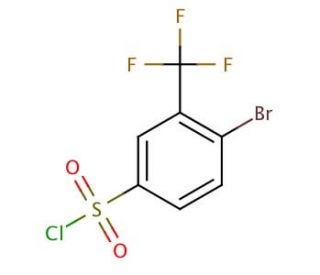 4-Bromo-3-(trifluoromethyl)benzenesulfonyl chloride (CAS 351003-47-9) - chemical structure image