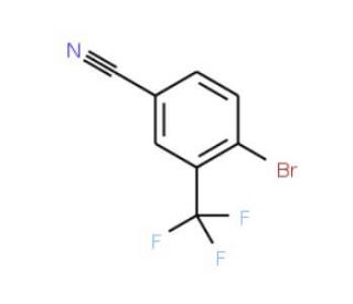 4-Bromo-3-trifluoromethylbenzonitrile (CAS 1735-53-1) - chemical structure image