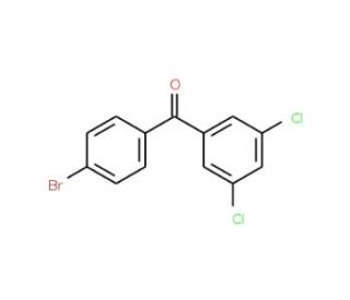 4-Bromo-3&prime;,5&prime;-dichlorobenzophenone (CAS 844879-09-0) - chemical structure image