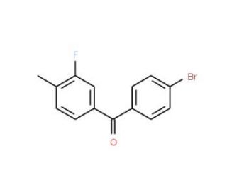 4-Bromo-3&prime;-fluoro-4&prime;-methylbenzophenone (CAS 844879-18-1) - chemical structure image