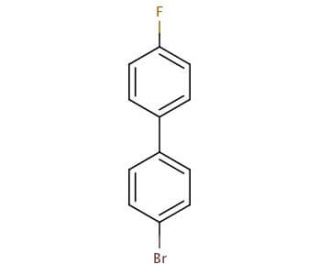 4-Bromo-4&prime;-fluorobiphenyl (CAS 398-21-0) - chemical structure image
