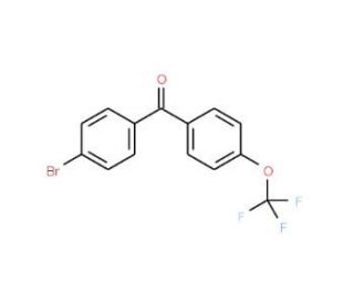 4-Bromo-4′-(trifluoromethoxy)benzophenone (CAS 34367-36-7) - chemical structure image