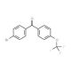 4-Bromo-4'-(trifluoromethoxy)benzophenone 的分子结构, CAS编号: 34367-36-7 4-Bromo-4′-(trifluoromethoxy)benzophenone (CAS 34367-36-7) - chemical structure image