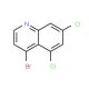 4-Bromo-5,7-dichloroquinoline (CAS 203261-25-0) - chemical structure image