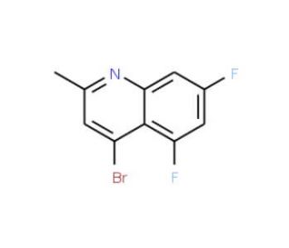 4-Bromo-5,7-difluoro-2-methylquinoline (CAS 1189105-77-8) - chemical structure image
