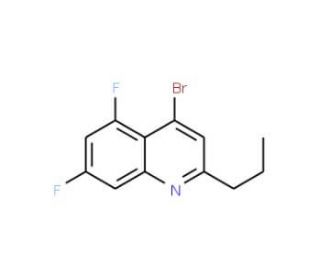 4-Bromo-5,7-difluoro-2-propylquinoline (CAS 1189106-83-9) - chemical structure image