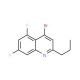 4-Bromo-5,7-difluoro-2-propylquinoline (CAS 1189106-83-9) - chemical structure image