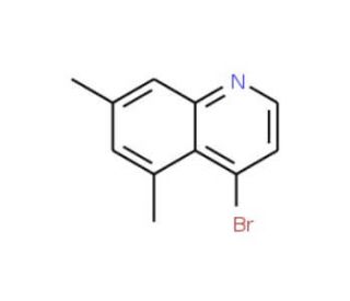 4-Bromo-5,7-dimethylquinoline (CAS 1070879-33-2) - chemical structure image