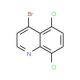 4-Bromo-5,8-dichloroquinoline (CAS 1070879-38-7) - chemical structure image
