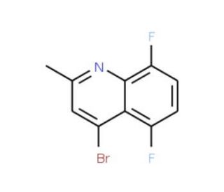 4-Bromo-5,8-difluoro-2-methylquinoline (CAS 1189105-80-3) - chemical structure image